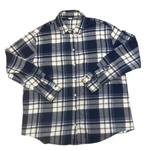 Old Navy The Boyfriend Flannel Shirt Womens Size Small EUC